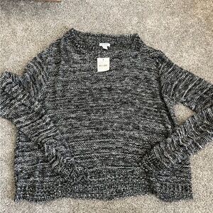 Susina NWT sz M Women's Black and Gray knit Sweater